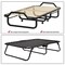 Costway Folding Bed Rollaway Guest Bed w/ Memory Foam Sturdy Metal Frame & Foam Mattress Living Room Guest Room Office Made in Italy